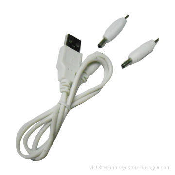USB3.0 Data Cable (A to B) with White Color Exchangeable Plug, PVC Jacket